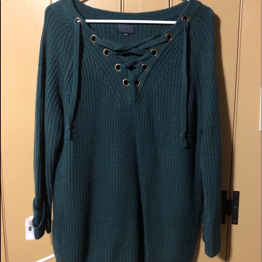 Dark Teal Sweater - image 1
